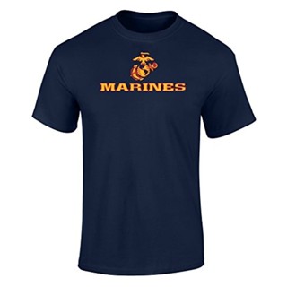 ขายดี! [พร้อมส่ง] เสื้อยืดแขนสั้นลําลอง ผ้าฝ้าย 100% พิมพ์ลายโลโก้ Us Marines Two Tone Ly พลัสไซซ์ ของขวัญวันเกิด ส