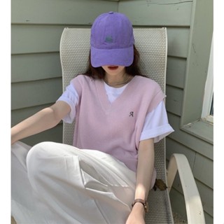 เสื้อกั๊กไหมพรมสีพื้น