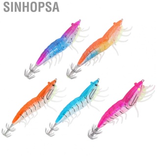 Sinhopsa Fake Wood Shrimp Bait Fishing Wobbler Squid Jig Artificial Luminous Cuttlefish Hook Lures fishing accessories