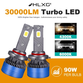 30000LM H7 H1 H4 Led Turbo Canbus Headlight H1 H8 H11 Hb3 Hb4 9012 Hir2 Led Bulbs Motorcycle Nebbia 4300K 6000K hlxg F5