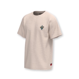 เสื้อยืด SUNOVA โลโก้ BB วินเทจ T-Shirt SUNOVA Cotton Beige Logo BB Vintage