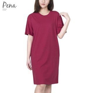 Pena house เดรสสั้น ผ้ายืด สีพื้น PSDS001