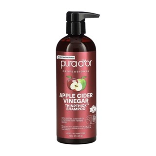 Pura Dor Apple Cider Vinegar, Thin2Thick, Shampoo, 16 fl oz (473 ml)