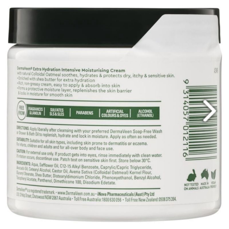 PRE-ORDER DermaVeen Intensive Extra Hydration Moisturising Cream 450 / 1,000 g - รูปที่ 2