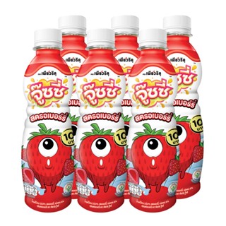 เพียวริคุ จู๊ซซี่ รสสตรอเบอร์รี่ บรรจุ 280ml ยกแพ็ค 6ขวด PURIKU JUICEE STRAWBERRY