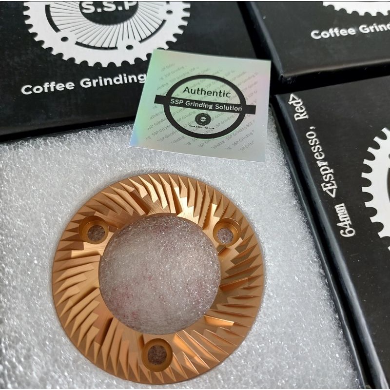 SSP ของแท้ 64mm. Redspeed burr HU เฟืองบดเครื่องบดกาแฟ ใส่ Mazzer JX600AD Fellow ODE Lagom อะไหล่เฟื