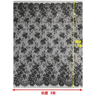 ผ้าลูกไม้ 3 เมตร 3 เมตร แฮนด์เมด คุณภาพสูง สีขาว สําหรับตกแต่งขนตา DIY