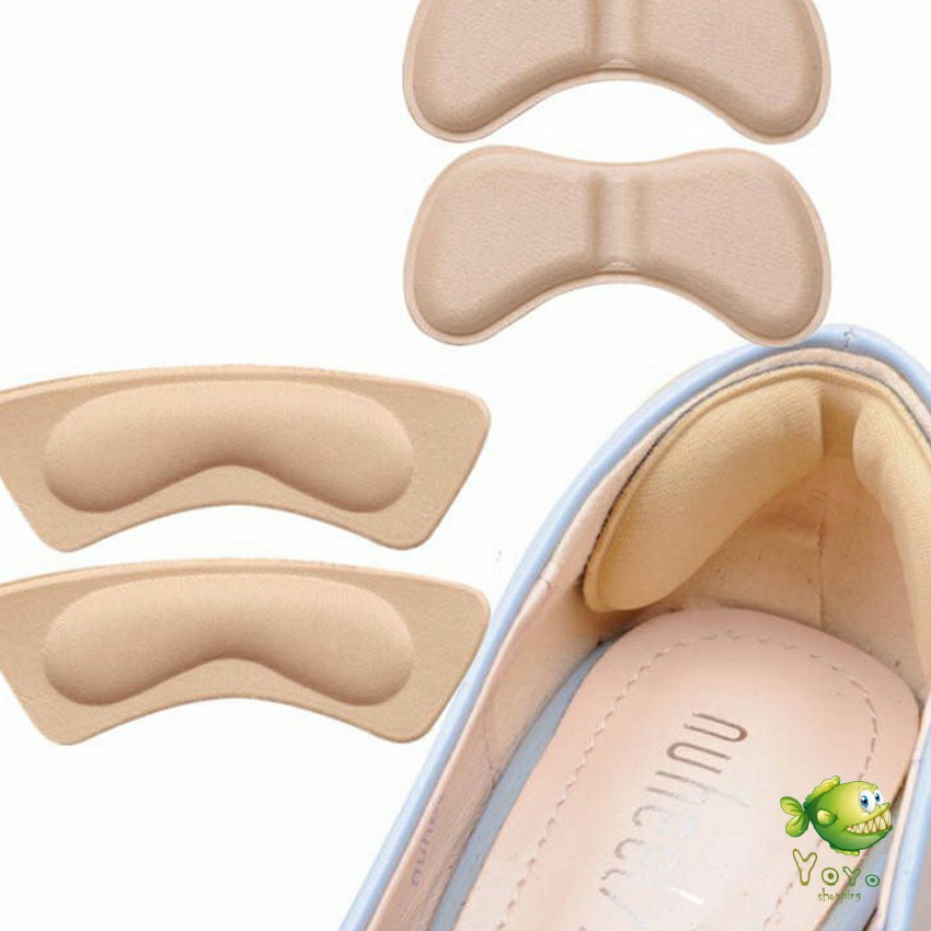 YOYO แผ่นกันกัด  แผ่นกันรองเท้ากัด เนื้อนิ่ม ช่วยแก้รองเท้าหลวม 1 แพค ต่อ คู่  Sponge heel pad