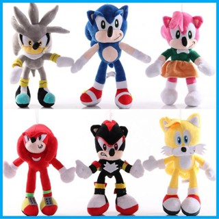 Hot 28cm Sonic The Hedgehog Shadow Amy Rose Knuckle Tail Plush Toy Soft  Pendant Stuffed Doll Kids Birthday Xmas Gift