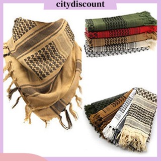 &lt;citydiscount&gt;  City ผ้าพันคอแฟชั่นน้ําหนักเบาสไตล์ทหารสําหรับผู้หญิงและผู้ชาย