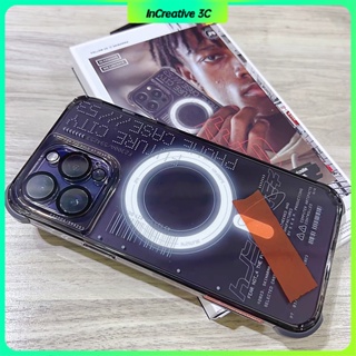 เคสไอโฟน 13 pro max magnetic เคส magnet เคสโทรศัพท์มือถือแบบใส มีแม่เหล็ก กันกระแทก สําหรับ iphone 14 Pro max 14 Pro 14 Plus 14