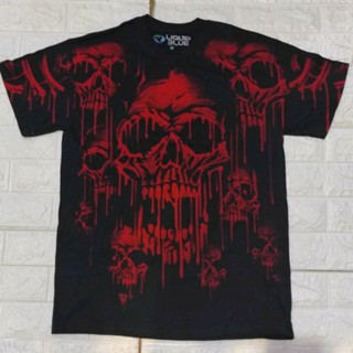 เสื้อยืด​ LIQUID BLUE OVP ลาย. acid skull ปี2008