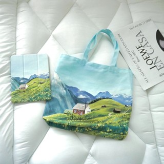 กระเป๋าผ้าพิมพ์ลาย Switz tote bag