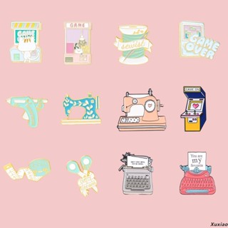 เข็มกลัดเคลือบ รูปจักรเย็บผ้า ของขวัญ สําหรับเพื่อน