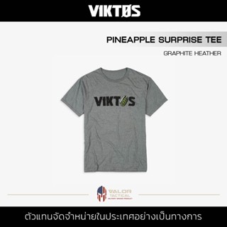 Viktos - Tee Pineapple Surprise [Graphite Heather] เสื้อยืด เสื้อคอกลมแขนสั้น เสื้อสกรีน พิมพ์ลาย ทหาร แฟชั่น