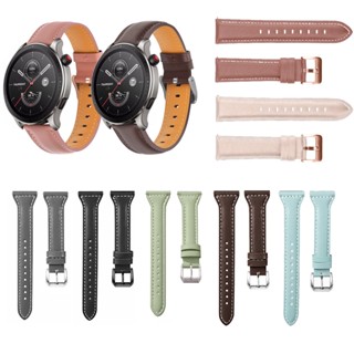 สายนาฬิกาข้อมือ หนังแท้ 22 มม. หรูหรา แฟชั่น สําหรับ Huami Amazfit GTR 4 3 GTR4 GTR 3 bip5 Pro