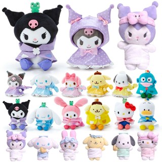 พวงกุญแจ จี้ตุ๊กตาอนิเมะ Kuromi Sanrio Melody Cinnamoroll Wishmemell Pochacco Hello Kitty ของเล่นสําหรับเด็ก