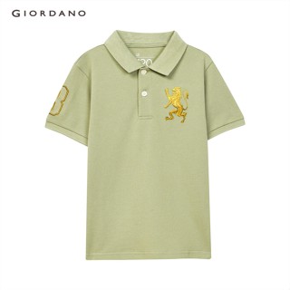 GIORDANO เสื้อโปโลเด็ก Junior 3D Lion Polo 03011222