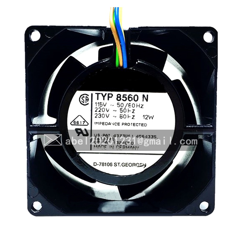 SZ ยี่ห้อใหม่ TYP 8560N 115V+230VAC COOLING FAN 8CM 8038 80*80*38MM