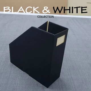 Smith Black&White Collectionn สีดำ และ สีขาวกล่องใส่เอกสารพับได้ 1 ช่อง กล่องกระดาษลูกฟูก