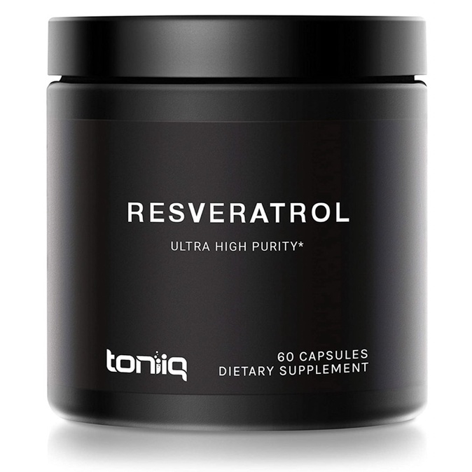 Toniiq Resveratrol - Ultral High Purity 600mg 60caps 180caps