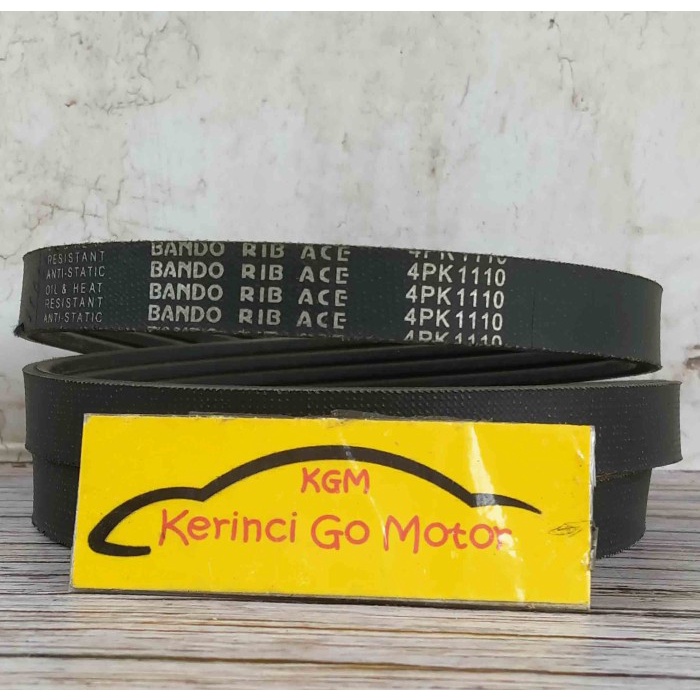 Bando Van Belt 4PK 1110 V เข็มขัดพัดลมเข็มขัด Groove 4PK-1110 พัดลมเข็มขัด Dynamo Grandax 1.5