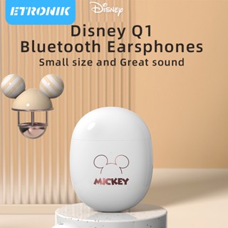 ETRONIK Original Disney Q1 Bluetooth 5.0 หูฟังแฟชั่น Mickey Kids หูฟังไร้สายสเตอริโอกันน้ำคุณภาพเสียง HD พร้อมไมโครโฟนตัดเสียงรบกวน อายุการใช้งานแบตเตอรี่ยาวนานเป็นพิเศษ รองรับ Android iOS