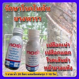 ฮอร์โมนรักษาโรคหน้ายางพาราโรคเส้นดำ เปลือกแห้งแตก หน้ายางเน่า (ปริมาณ 30 cc.)