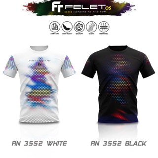 Felet RN-3552 เสื้อเชิ้ตแบดมินตัน กราฟฟิค สําหรับผู้ชาย และผู้หญิง