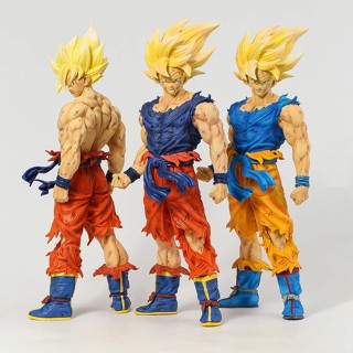 โมเดลฟิกเกอร์ PVC อนิเมะ Dragon Ball Z Son Goku GK Super Saiyan ขนาด 43 ซม. ของเล่นสําหรับเด็ก