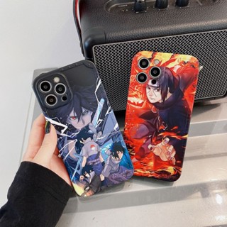 เคสโทรศัพท์มือถือ กันกระแทก ลายการ์ตูนนารูโตะ Sasuke Itachi สําหรับ IPhone 7 8 14 Plus 11 12 13 14 Pro Max 14 Pro Max