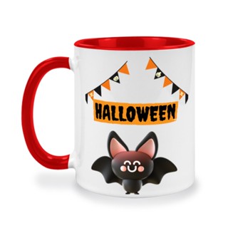 แก้วกาแฟสกรีนข้อความ, Halloween, แก้วสกรีนข้อความเหมาะสำหรับวันฮาโลวีน, ของขวัญสำหรับคนที่คุณรัก