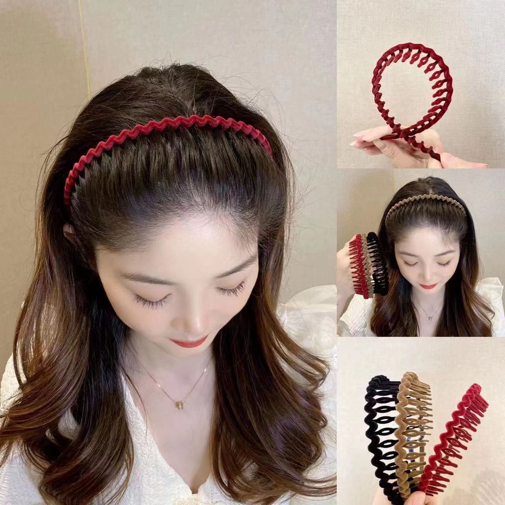 เวอร์ชั่นเกาหลี แห่กัน ผมดอกไม้ เรียบร้อย ที่คาดผมแบบเรียบง่าย