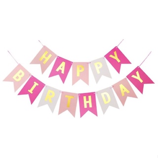 💕🎈ป้ายวันเกิด ป้ายHappy birthday ลูกโป่งฟอยล์ วันเกิด พร้อมส่ง🎈💕
