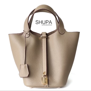 กระเป๋า รุ่น Bucket Bag หนังวัวแท้ คัตติ้งเนี้ยบ พร้อมส่ง 3 สี choco cappu และ caramel