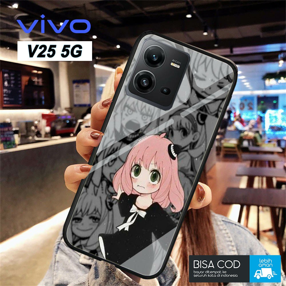 [H58] VIVO V25 5G Glitter Softcase ANYA Motif ANIME - Vivo V25 5G Glass ล่าสุด Vivo V25 5G Glass Glo
