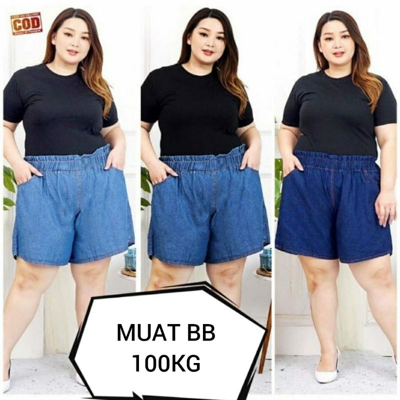Hotpants Jeans 4L เหมาะกับ BB 100kg // Hotpants Jeans Shorts Fit up to BB 100kg