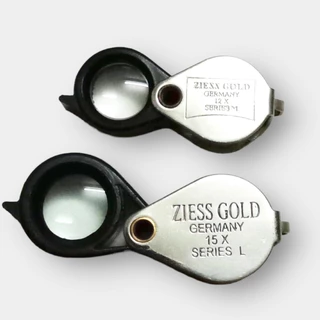 กล้องส่องพระสแตนเลส ZIESS GOLD ขยาย 15 X กล้องส่องพระ เครื่องประดับ เลนส์กว้าง