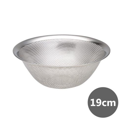 [SORI YANAGI]  Stainless Steel Strainer Bowl 19cm Japan Made|Colander Bowl/Vegetable Washing Basket 
