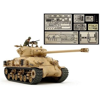 [ชุดโมเดลสเกลประกอบเอง] TAMIYA 25180 1/35 ISRAELI TANK M51 (w/ABER® PHOTO-ETCHED PARTS) โมเดลทามิย่าแท้ model