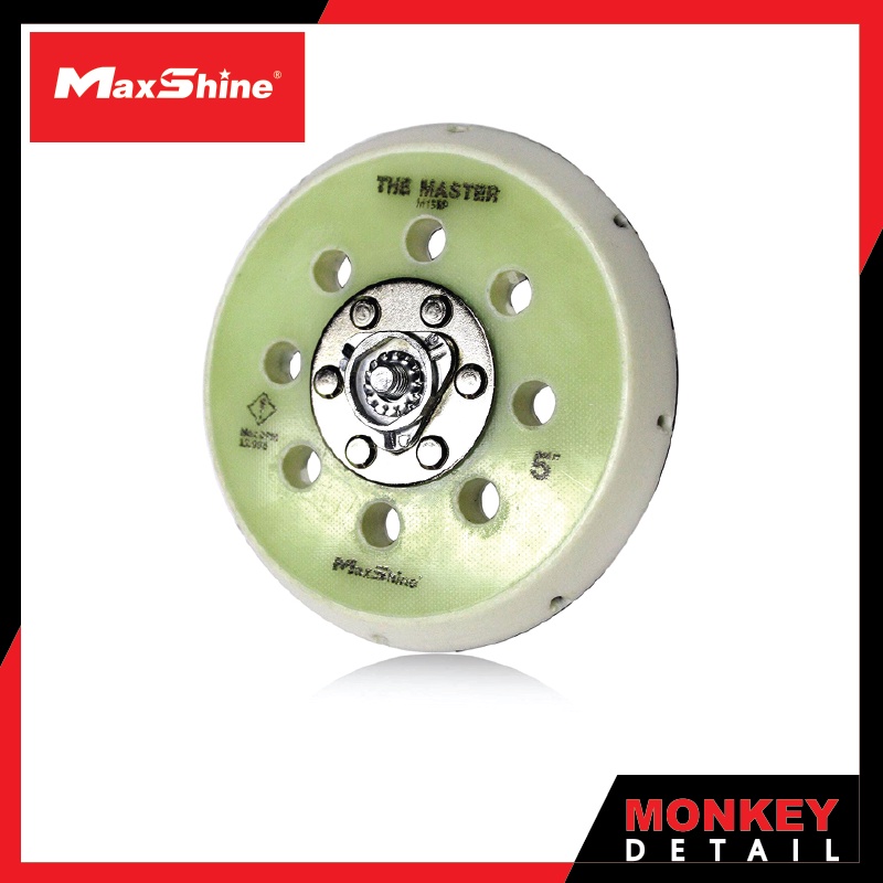 MAXSHINE DA Backing Plate ขนาด 5" (125MM.) แป้นหนามเตย แป้นขัดสีรถ คุณภาพสูง เกลียว M8