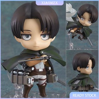 Q-version Nendoroid Attack on Titan 390# โมเดลตุ๊กตาฟิกเกอร์ รูปการ์ตูนอนิเมะ Captain Levi ขยับได้ เปลี่ยนหน้าได้