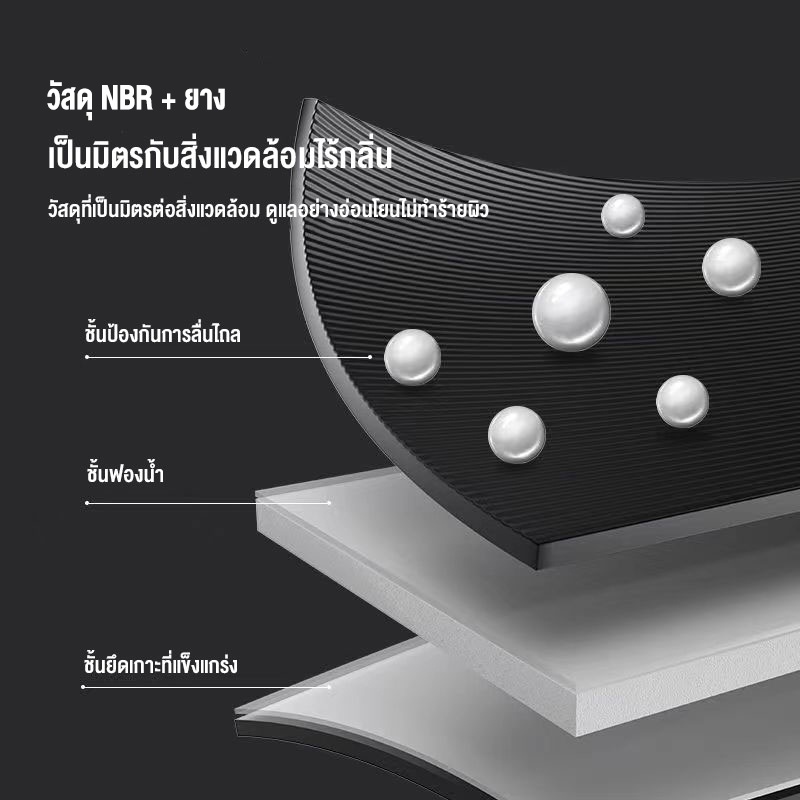 เสื่อออกกำลังกาย ไว้สำหรับออกกำลังกายในคลาสเรียน ออกกำลังกายที่บ้าน สะดวกสบาย เสื่อโยคะ แผ่นรองเข่า ย ส่งจากกรุงเทพ Yoga รูปที่ 3