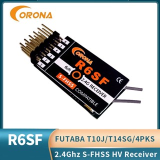 Corona R6SF ตัวรับสัญญาณไมโคร 2.4GaHz S-FHSS FHSS 6Ch สําหรับ FUTABA T6J T8J T10 T14SG