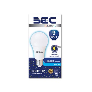 หลอด LED BEC LIGHT UP SENSOR 9 วัตต์ DAYLIGHT E27