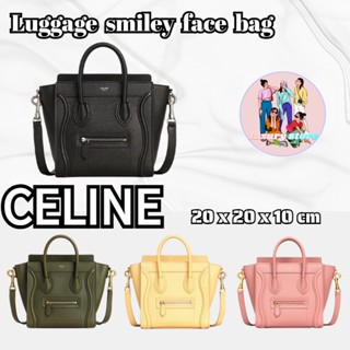 เซลีน Celine  กระเป๋าเดินทาง/กระเป๋าหน้ายิ้ม/หนังลูกวัวลายเกรน/กระเป๋าถือ/สำหรับผู้หญิง  Nano