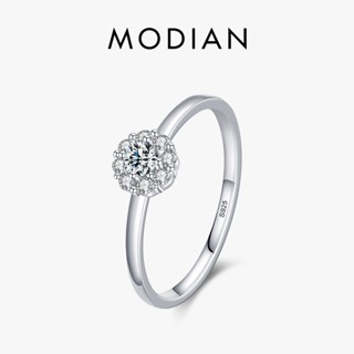 Modian มาใหม่ แหวนเงินแท้ 925 แบบใส หรูหรา เครื่องประดับ สําหรับผู้หญิง หมั้น งานแต่งงาน ครบรอบ 2022