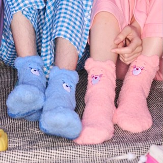 ( พร้อมส่ง ) Care Bear Fuffy Socks ถุงเท้าขนปุยแคร์แบร์