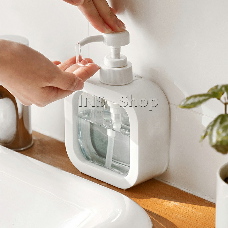 INS ขวดปั๊มสบู่เหลว ขวดเปล่า โลชั่น เจลอาบน้ํา 300ml 500ml Bathroom Storage