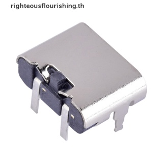 Righteousflourishs.th ใหม่ ซ็อกเก็ตเชื่อมต่อ 2 Pin Micro USB Type C USB 3.1 Type-C ตัวเมีย สําหรับพอร์ตชาร์จโทรศัพท์มือถือ 10 ชิ้น